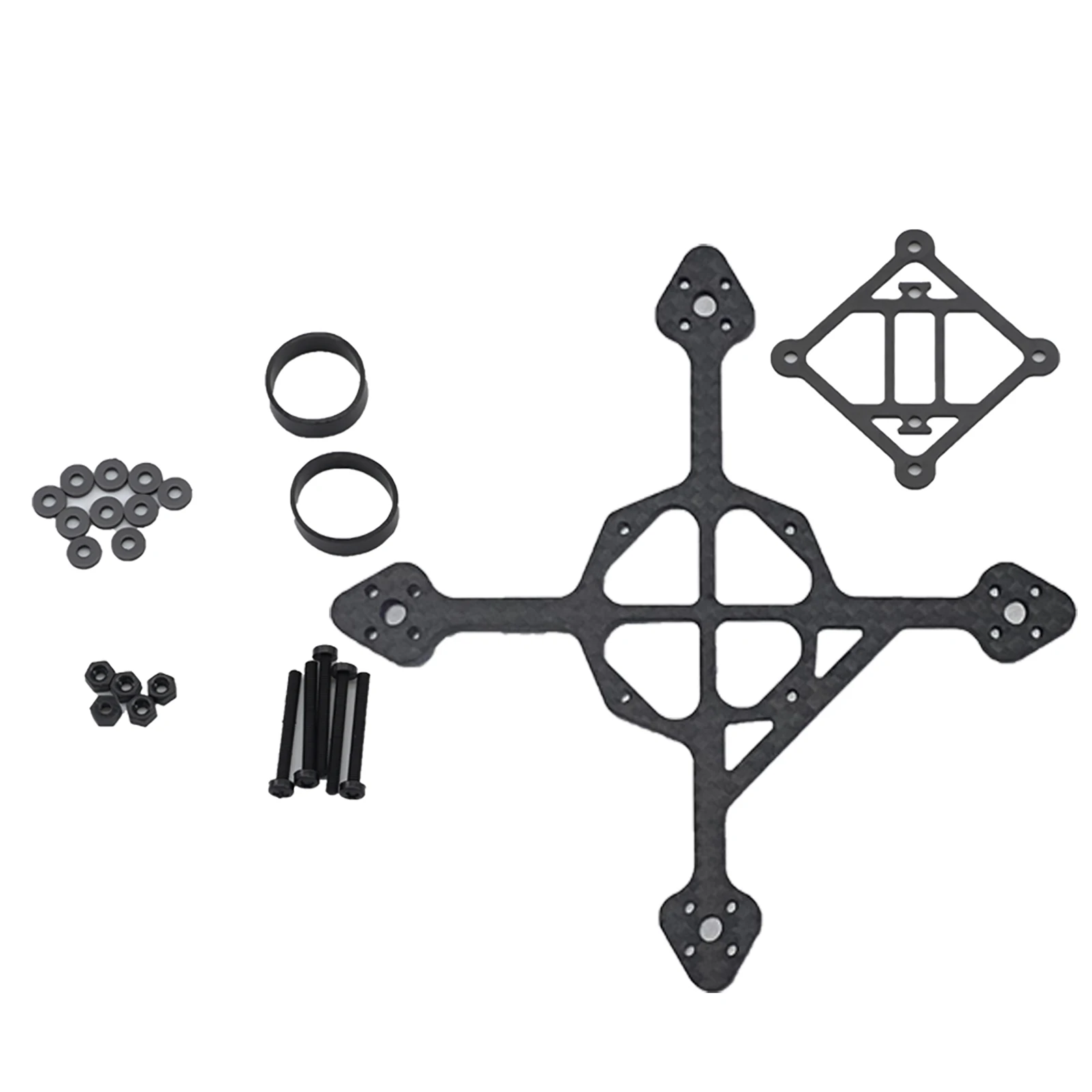 65mm 75mm 85mm 95mm Wheelbase 3K Carbon Fiber Bottom Plate Frame Kit 3-8g Toothpick Whoop Mini RC Drone FPV Racing Quadcopter gallery 4