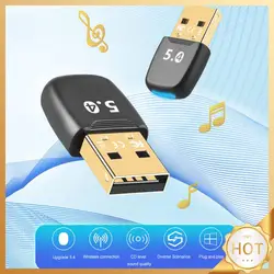 USB Bluetooth-Compatible 5.4 Adapter Audio Dongle Driver Free Wireless BT 5.4 Dongle Adapter for PC Laptop Computer