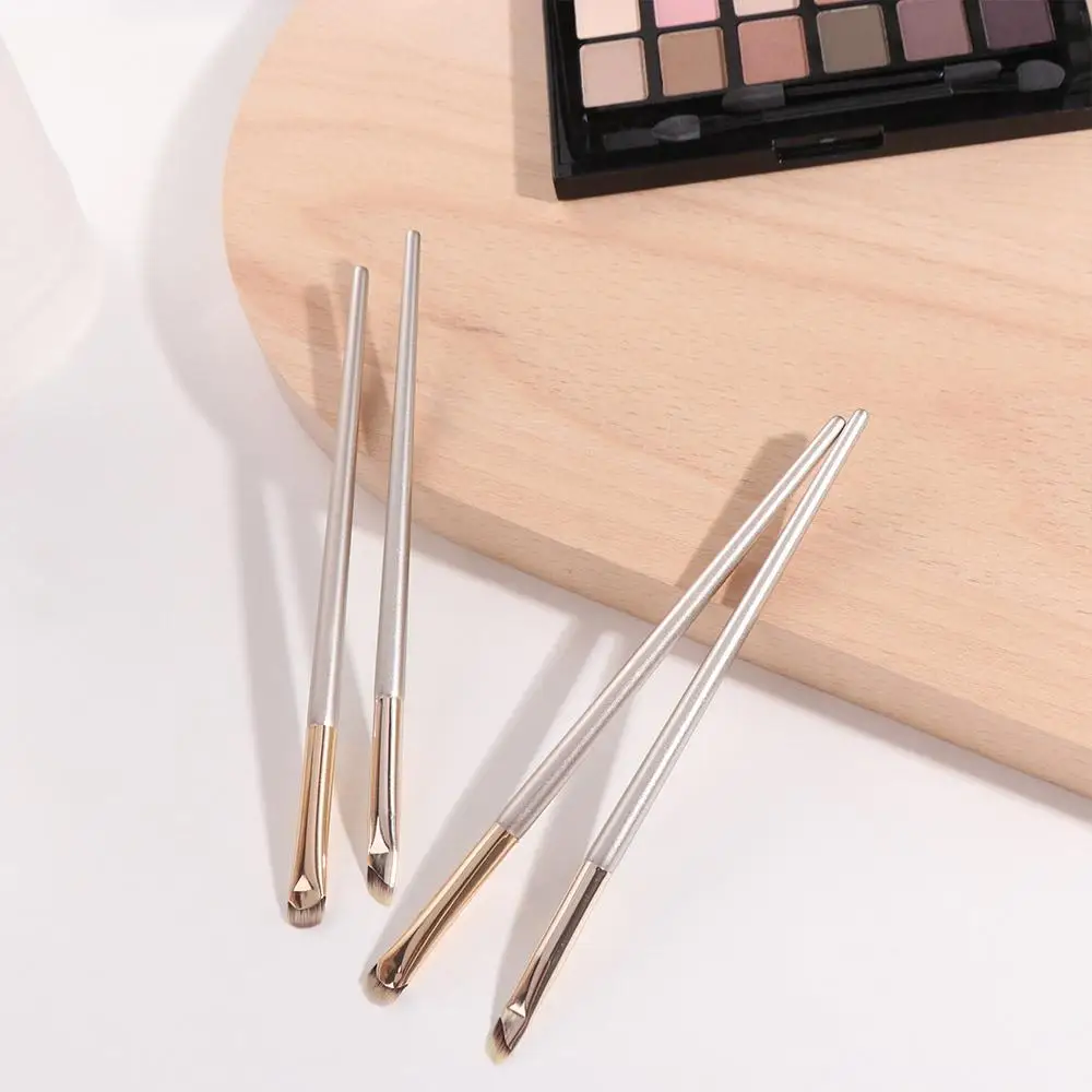 Portable Eye Makeup Brushes Small Angle Super Thin Flat Eyeliner Brush Natural Outline Angled Eyeliner Brush Female