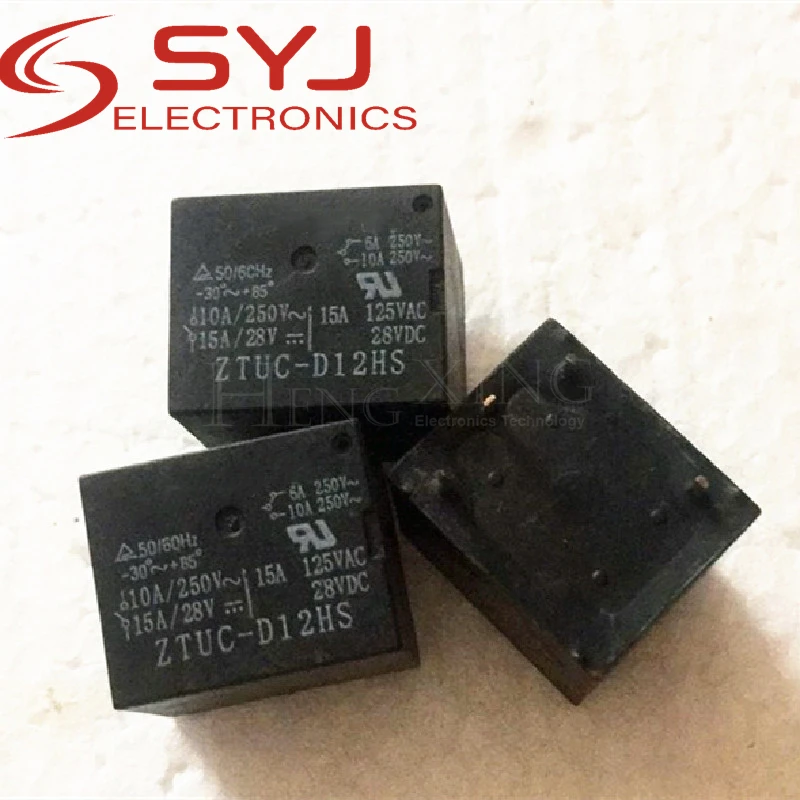 5pcs/lot Relay ZTUC-D12HS 12V 22F 5 10A250VAC 15A125V In Stock