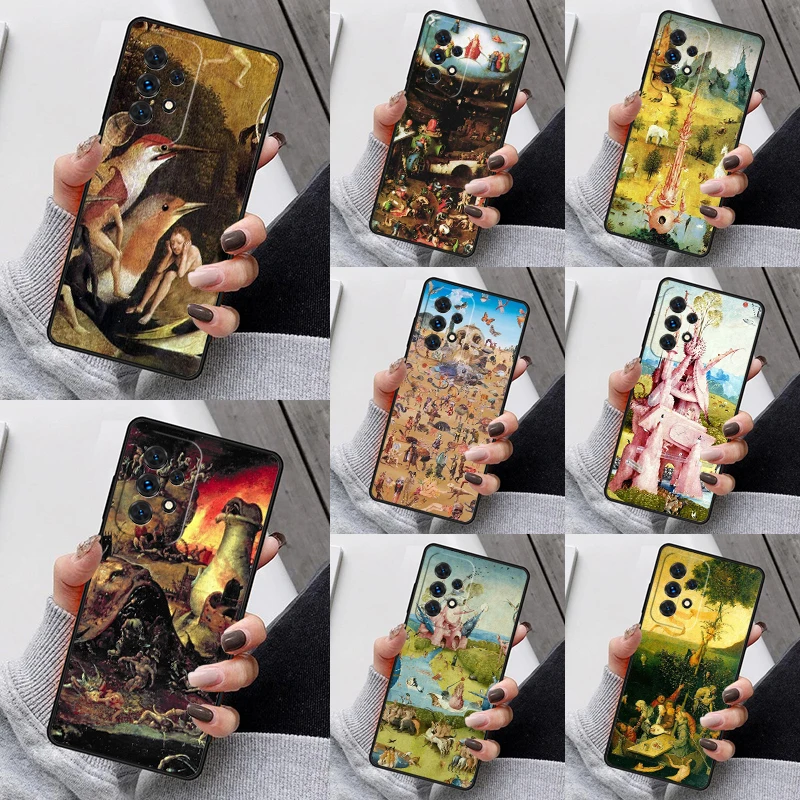 Hieronymus Bosch Art Phone Case For Samsung Galaxy S23 S21 S20 FE S24 S22 Ultra Note20 S10 S9 S8 Plus A40 A52 A12 A13 A53