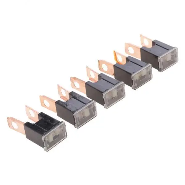 2x 5 Pieces  FLK-M 32V Male Straight Long  PAL Fuses 80A Black