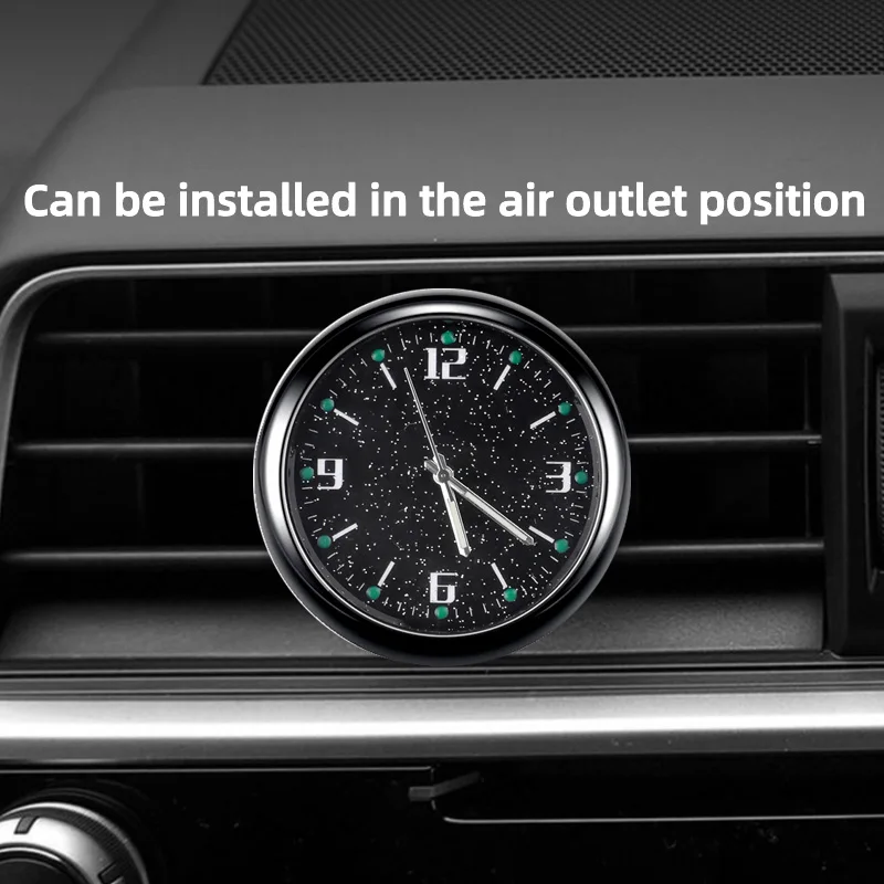 KEBIDUMEI Mini Car Clock Luminous Stick-On Digital Watch Mechanics Quartz Clocks Auto Dashboard Time Car Interior Accessories