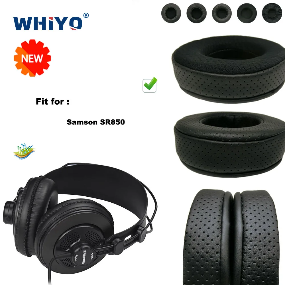 

Replacement Ear Pads for Samson SR850 Headset Parts Leather Cushion Velvet Earmuff Headset Sleeve Cover