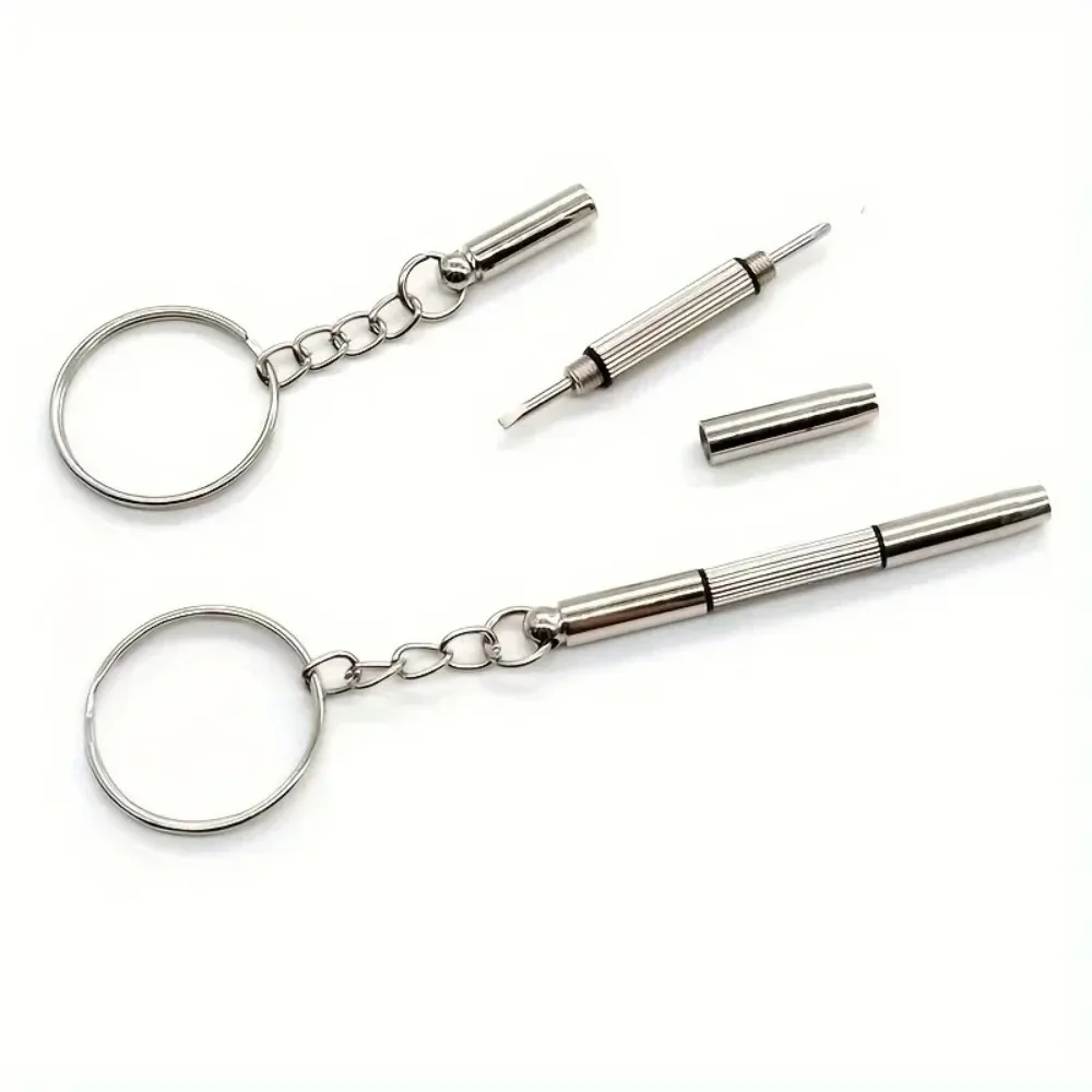 1/5/PC Portable Eyeglass Repair Screwdriver Keychain Mini Multi-Purpose Glasses Watch Phone Precision Repair Tool Kit