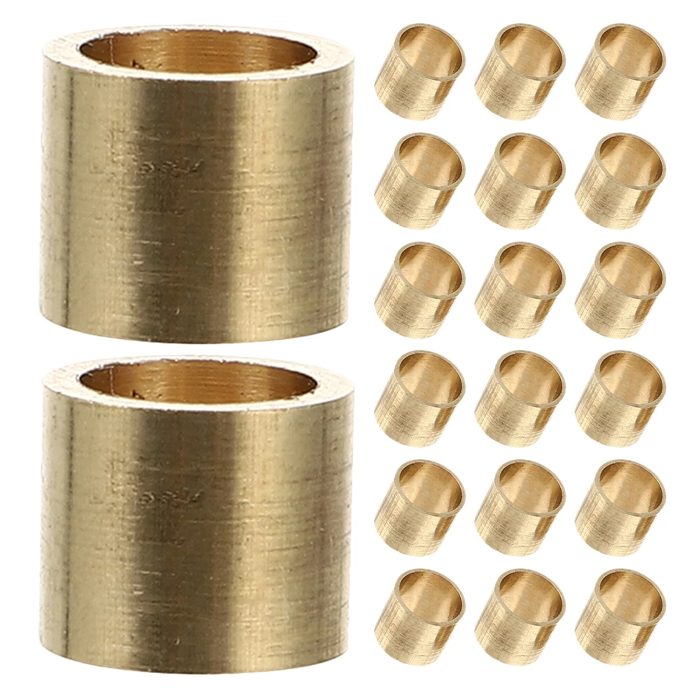 

20Pcs Billiard Cue Ferrules Brass Long Lasting Durable Pool Stick Ferrules Snooker Cue Ferrule Replacement Parts