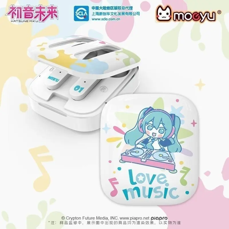 

Hatsune Miku Color Beat Wireless Bluetooth Headphone Anime Gaming Earphone With Microphone Noise Cancelling Gift For Fans