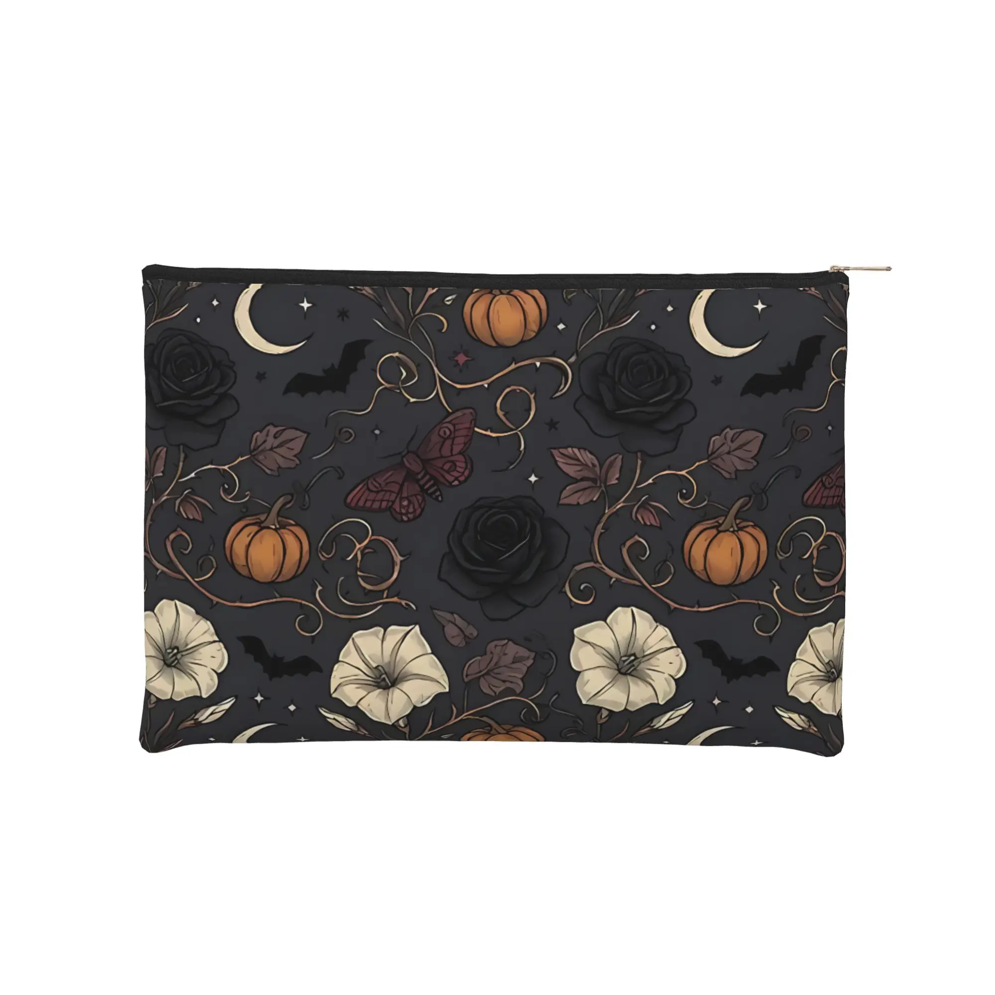 Lightweight Cute pouch Gothic Autumn Makeup Bag  Toiletry Bag with Zipper