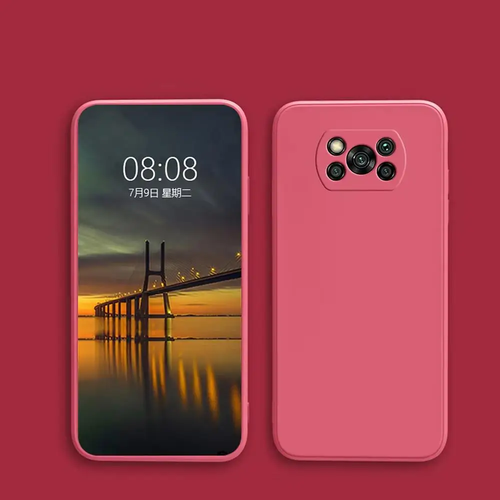 Luxury Original Liquid Silicone Phone Case For Xiaomi Poco X3 X 3 Pro NFC X3Pro Pocox3 Pro Soft Cases For Poco x3 Pro Back Cover