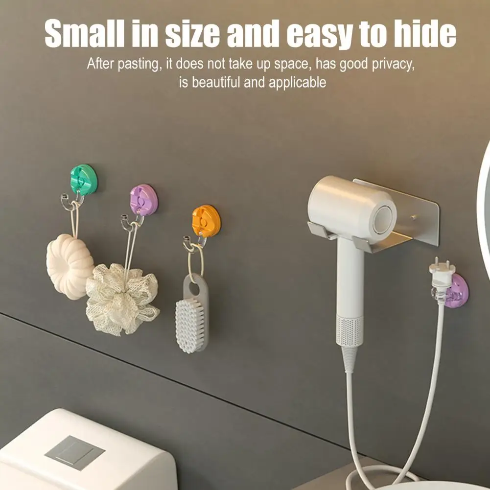 3/6Pcs Magnetic Cable Organizer Rotatable Self-adhesive Desk Phone Charging Data Cord Holder Keeper Power Wire Management Clamp