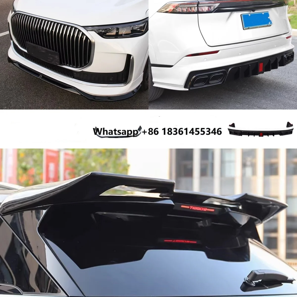 

for Tiggo 9 2025 fuel vehicle modified front shovel rear lip tail wing rear spoiler