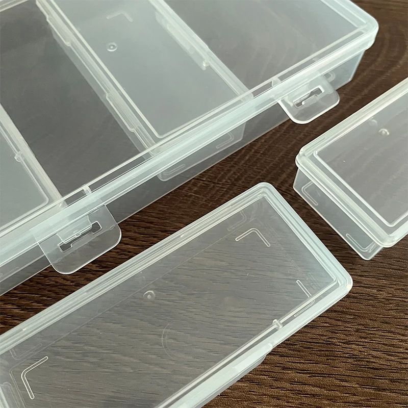 Plastic Box 4pcs Small Boxes Multi-compartment Transparent Case fit DIY Handmade Jewelry Making Finding Storage Organizer