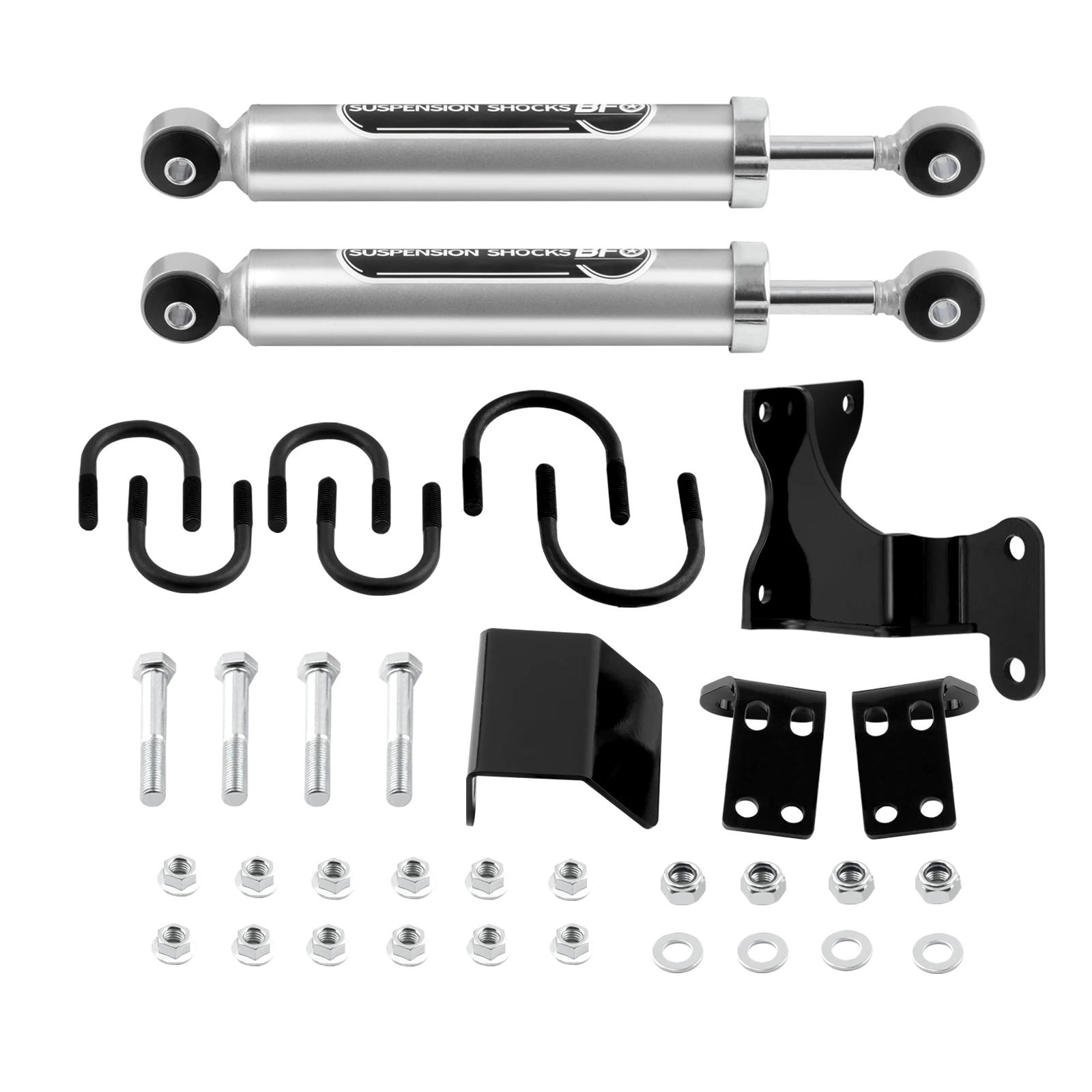 

Steering Stabilizer Dual Kit with lift Fit For Jeep Wrangler (JK) 07-18 2 Door