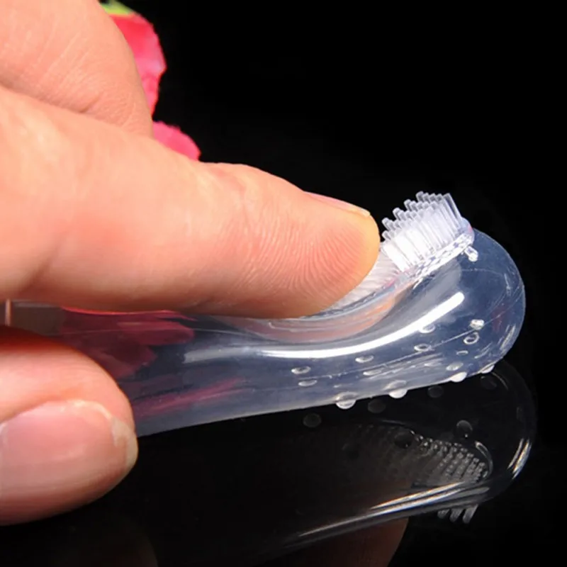 Super Soft Pet Finger Toothbrush Teddy Dog Brush Bad Breath Tartar Teeth Care Tool Dog Cat Silicone Teeth Oral Cleaning