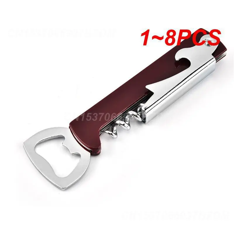 1~8PCS Portable Beer Can Opener Wine Bottle Opener Restaurant Gift Kitchen Tool Birthday Gift Party Supplies Integrated Lid