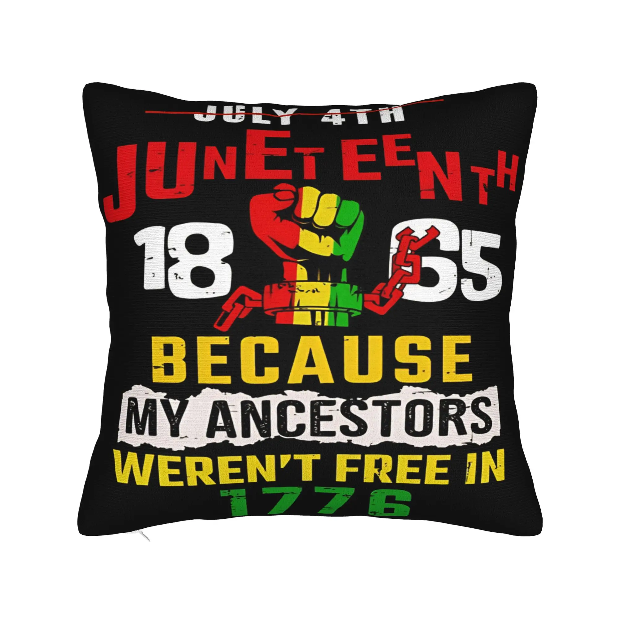 Decorative Pillow Covers Juneteenth 1865 Rooted In Freedom Product Chair  Pillow Case Cover Square Style Multi-Size