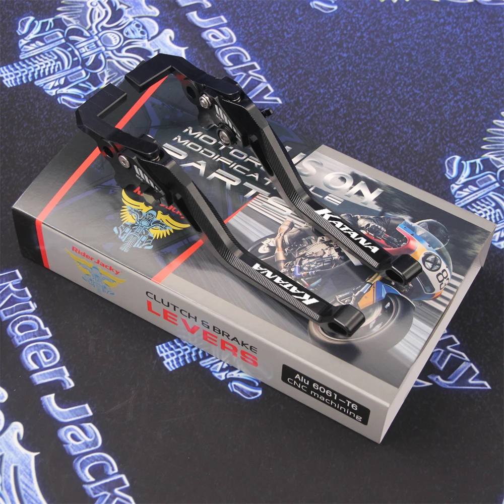 

Для SUZUKI 600/750 KATANA 1998-2006 (2003 2004 2005, регулируемые 3D ромбические полые длинные рычаги тормозной муфты мотоцикла