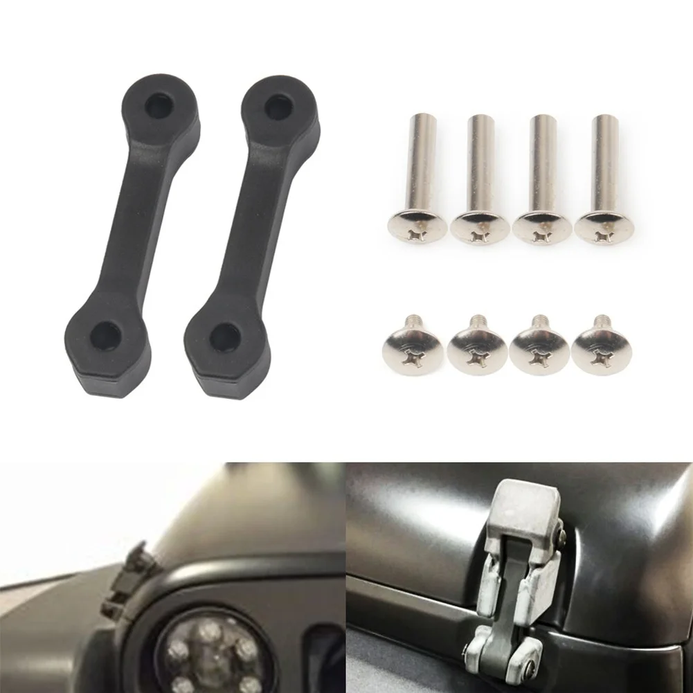 Replacement Hood Catch Kit for Jeep For Wrangler For JK 2007-2017 Offering Improved Resistance to Hood Shake at Highway Speeds
