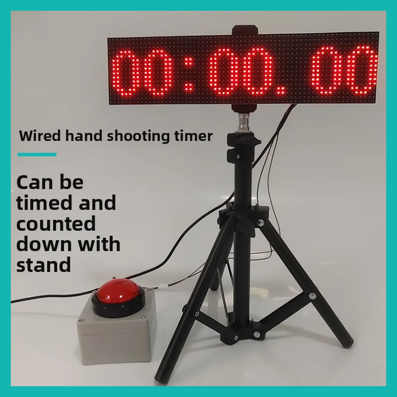 "مؤقت حدث LED سلكي - التحكم في العد/الأسفل مع زر الزناد اليدوي للمسابقات" #2