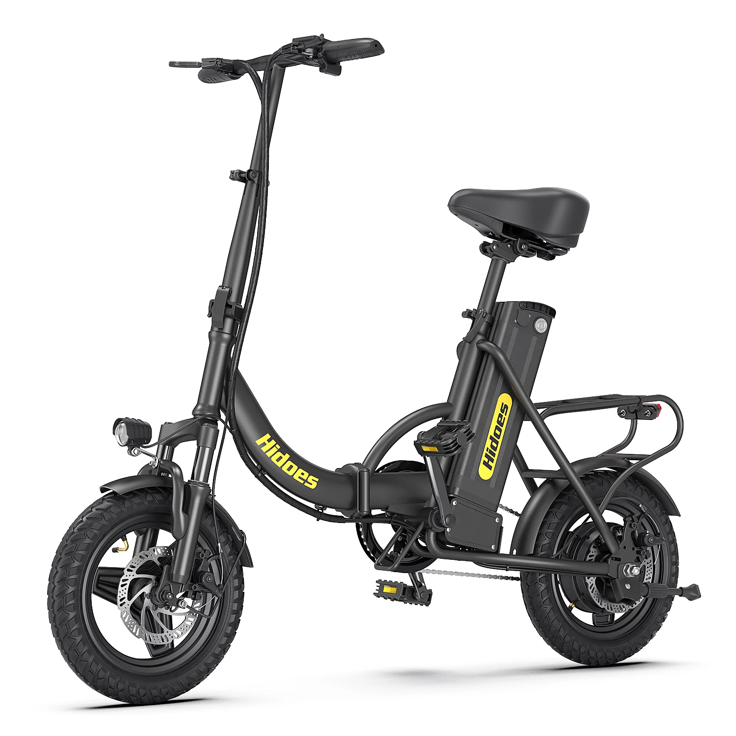 AliExpress NONE Folding Electric Bike Hidoes C5 350W Motor 36V10.4AH Removable Battery Adult Children E-bike 14Inch Tire Urban Commuting Ebikes