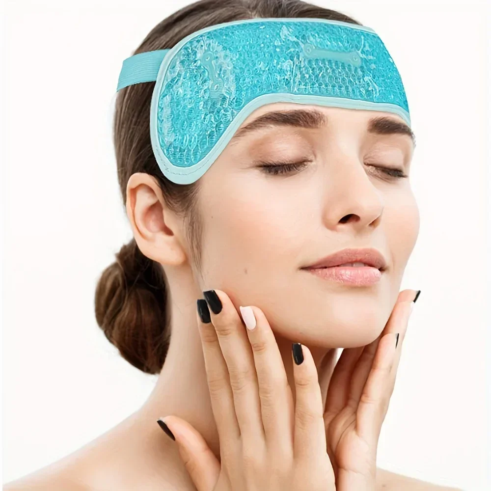 

Head Gel Ice Pack Migraine Ice Pack with Gel Bead Pain Relief Hot Or Cold Compress Migraine Ice Wrap for Headache Forehead Care