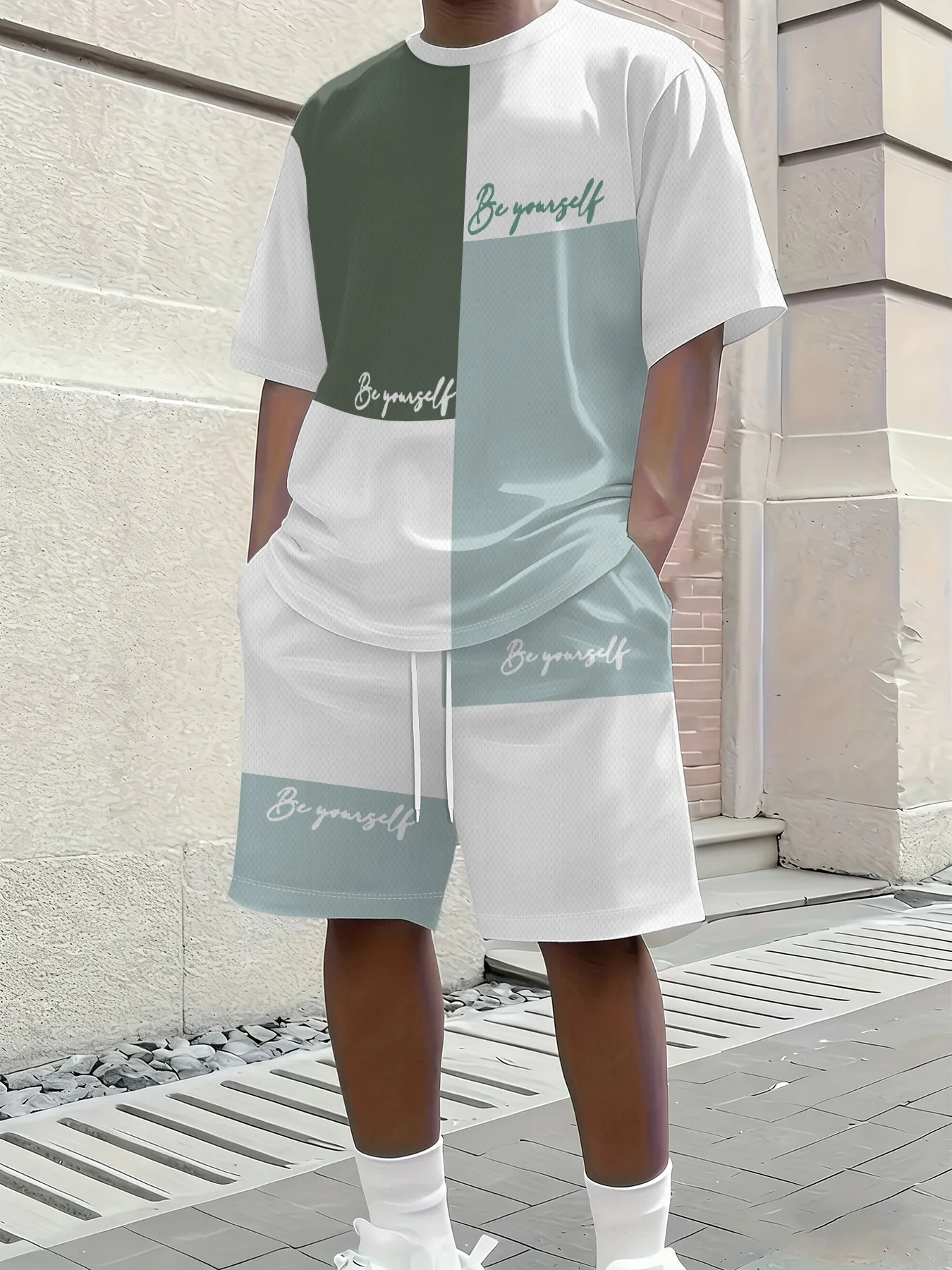 Street Fashion Summer 2026 - 2026 Sommer Neues Herren Kurzarm-Shorts-Set –