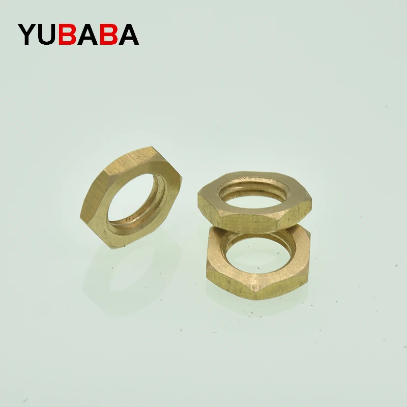 Brass Hexagon Thin Nuts M8 M10 M12 M14 M16  GB808