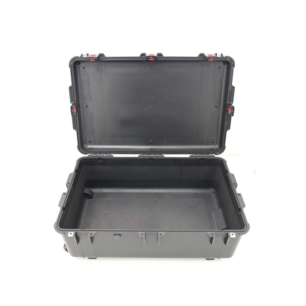 High Quality Large Hard Plastic Tool Case With Wheels And Foam Hard Case