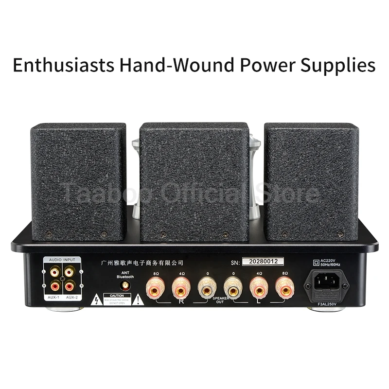 Class A Bluetooth 5.0 Power Amplifier Hifi Tube Amplifier Fever Power Amplifier  Auido Speaker Amplifier Home Theater