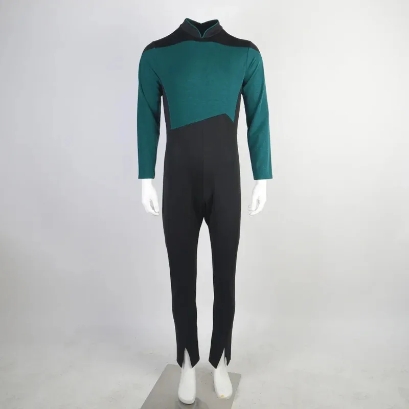 

Комбинезон со звездами, костюм для косплея Next Generation, синяя форма на Хэллоуин для женщин и мужчин