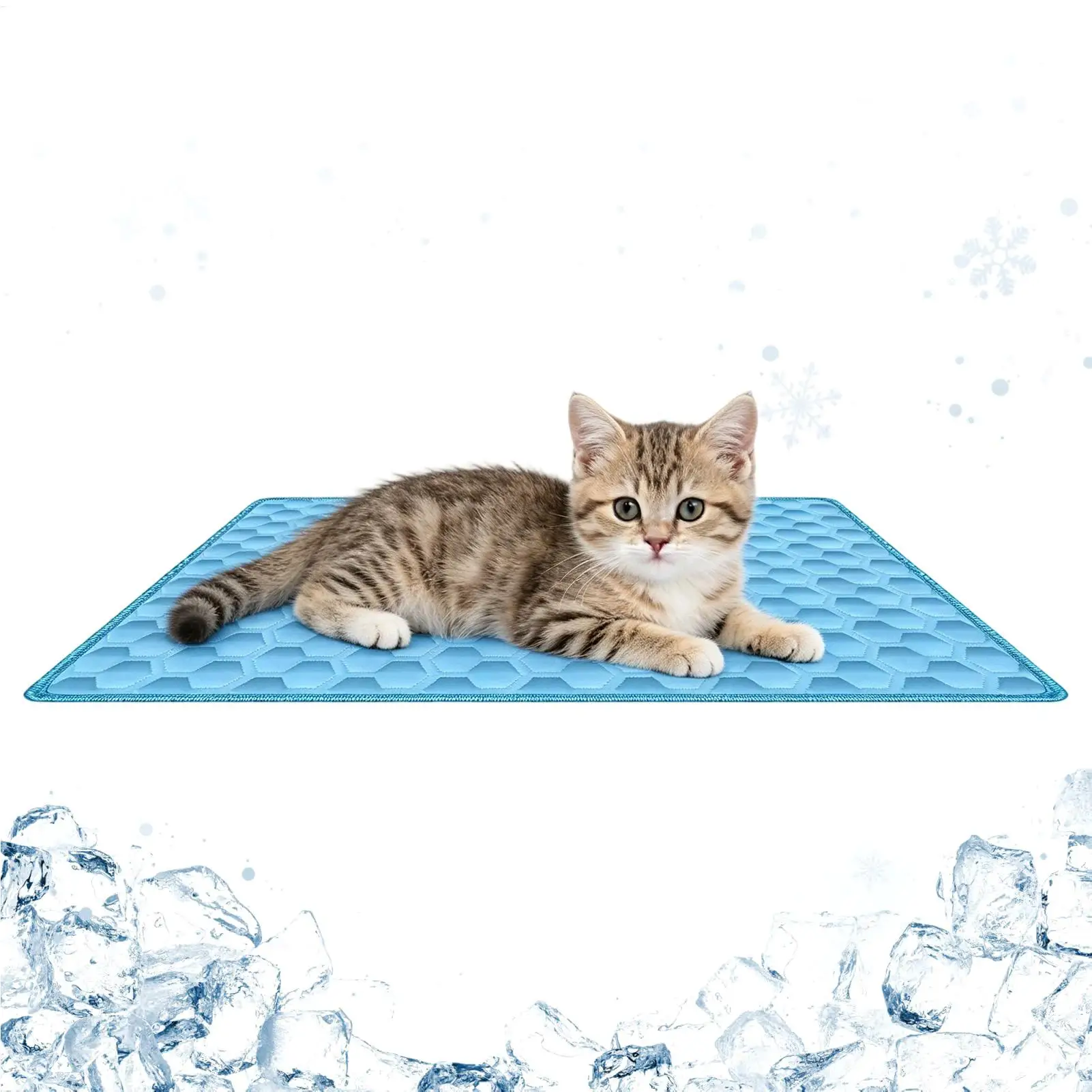 Cooling Pad for Dog Non-Slip Washable Cushion Pet Cats Bed Cooling Mat for Small Medium Large Breeds Animals Resting Camping