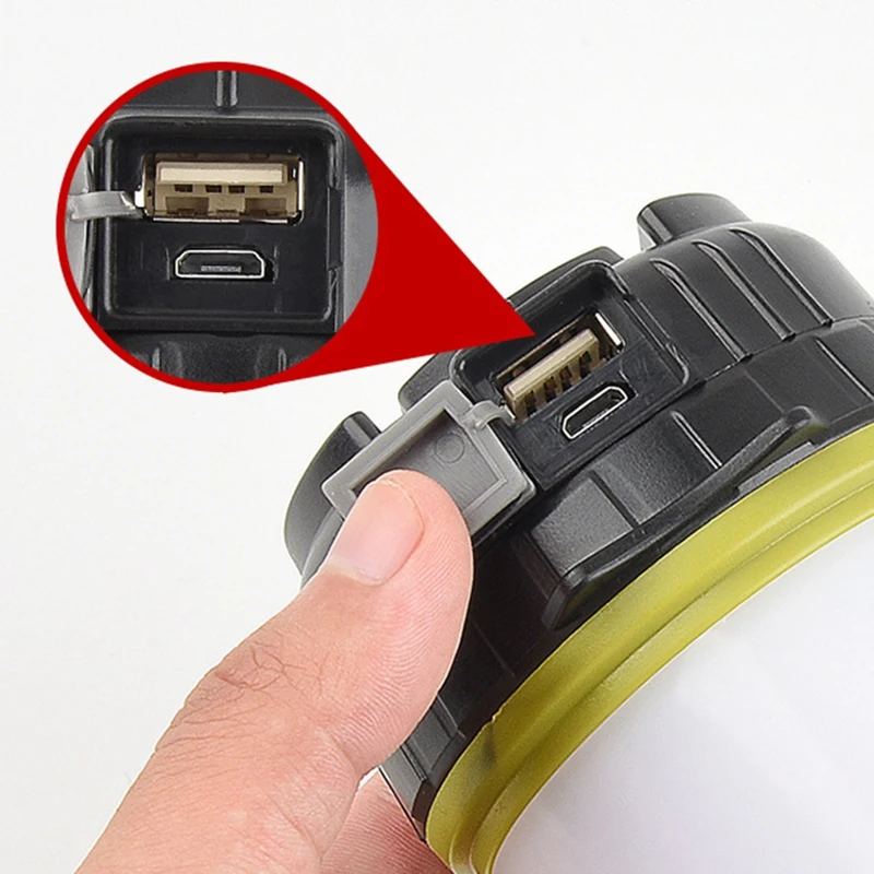 Portable Rechargeable LED Camping Light Working Light Outdoor Tent Light Handheld Light Waterproof Search Light