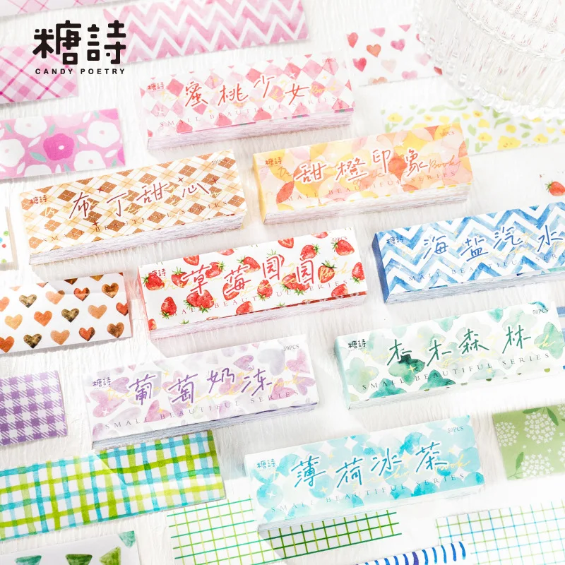 50pcs/lot Kawaii Scrapbook Stickers little beauty Junk Journal Paper Stationery Stickers Planner Decorative stickers