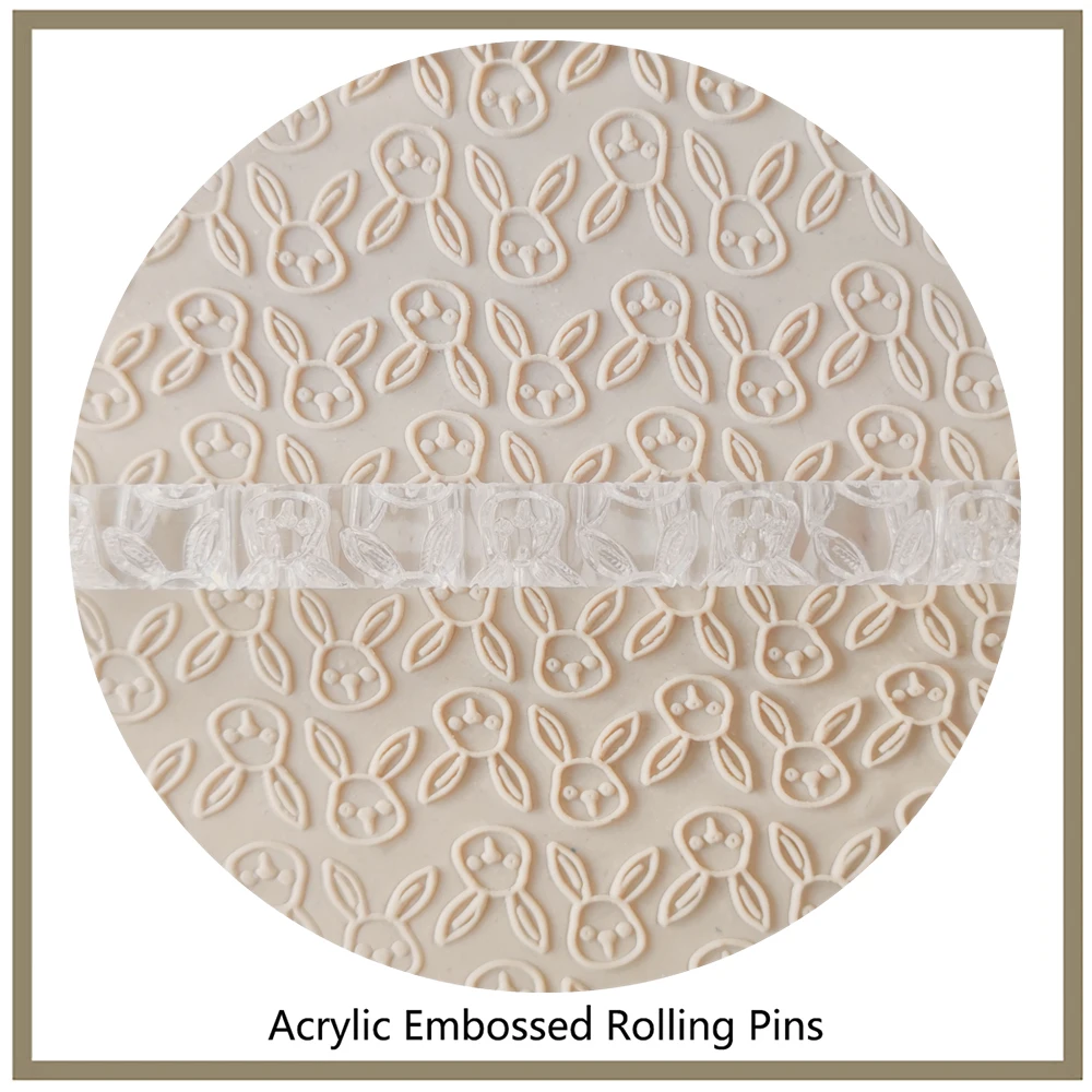 دبوس دوار شخصي مع نمط أرنب عيد الفصح #3