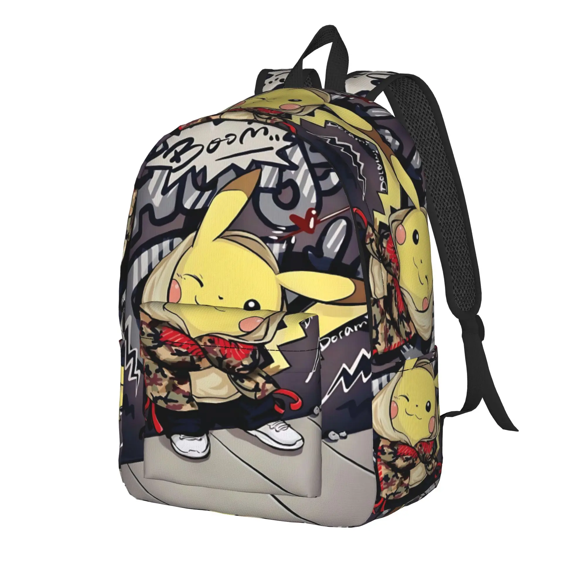 Fashion Pokemon Pikachu Backpack  Mochilas Vintage High School Large Capacity Rucksack