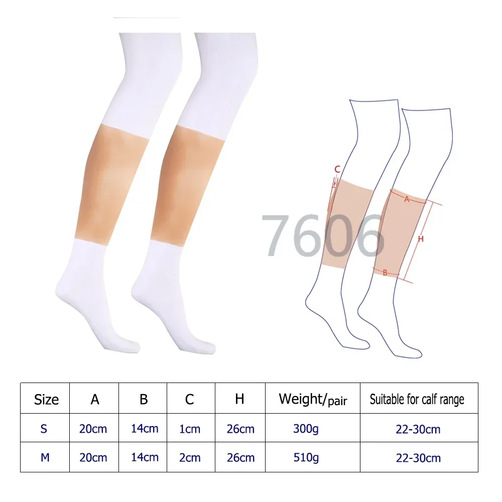 Silicone Leg Enhance Shaper Leg Calf Birthmark Scar Cover Soft Calf Pad Body Beauty Leg Correctors for Lady User Brace