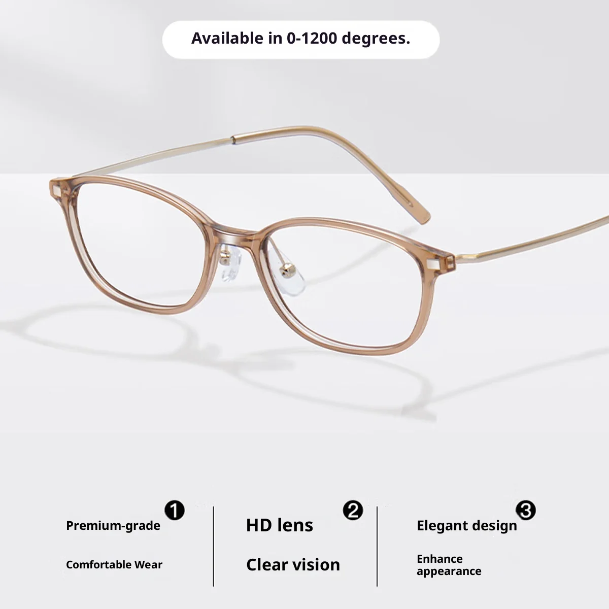 

FYTOO anti blue light myopia glasses frame, unisex ultra light prescription glasses, fashionable myopia glasses 30304