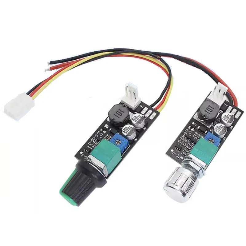 2 Wire 3 Wire Fan Manual Governor With Switch Chassis Fan Knob Speed Reduction Noise Reduction Control Board DC5V-12V