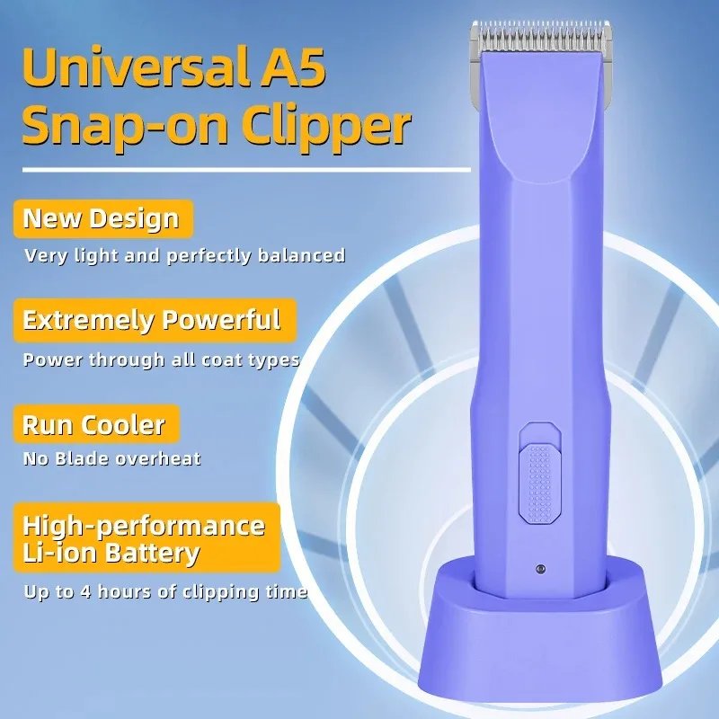 Super Cool Cordless A5 Fader Pet Shave Dog Salon Horse Grooming Deluxe Eccentric Gear Steering System Removable