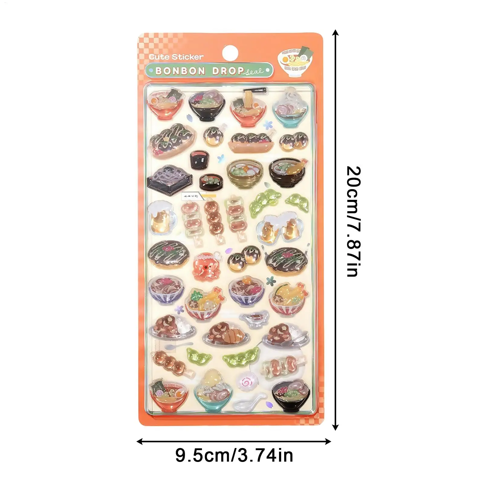 3D Stickers Japanese Style Strong Adhesive Decal Scrapbooking Stickers For Laptops Phone Case Party Birthday Classroom Activity