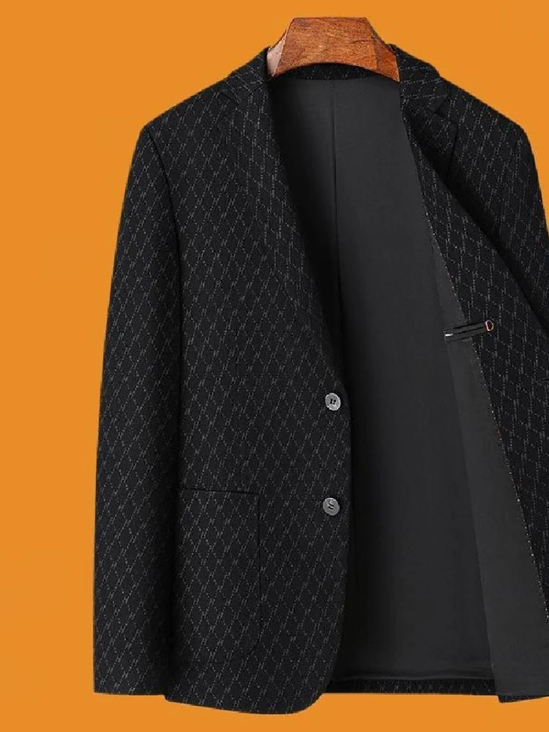 

Men's Casual Woolen Suit Jaet Comfortable Pure Color Leisure Busin Faion Urban Sle Winter Warm Long Sve Coat