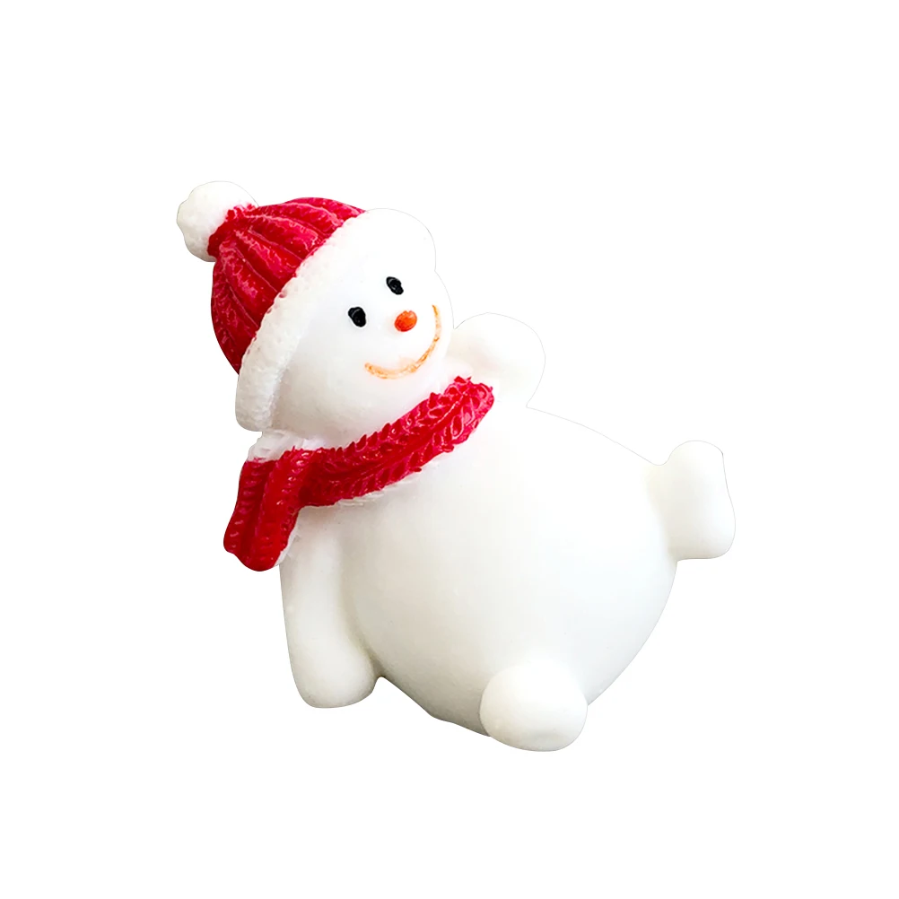 

8Pcs Christmas Snowman Resin Ornaments Miniature Desktop Decoration Crafts for Office Home Cafe Christmas Ornament