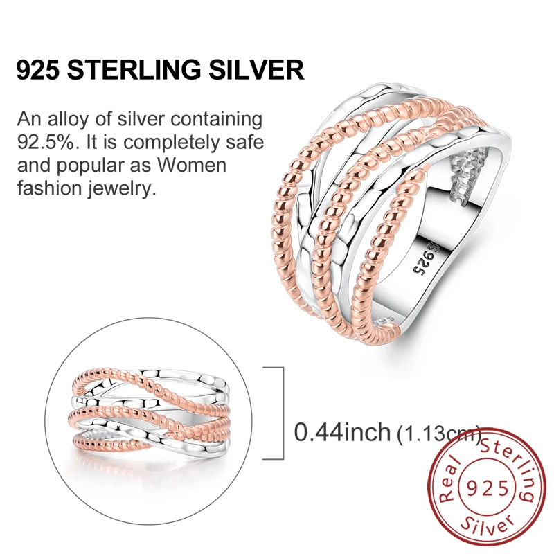 Women's 925 Sterling Silver Retro Heart Bow Star Ring
