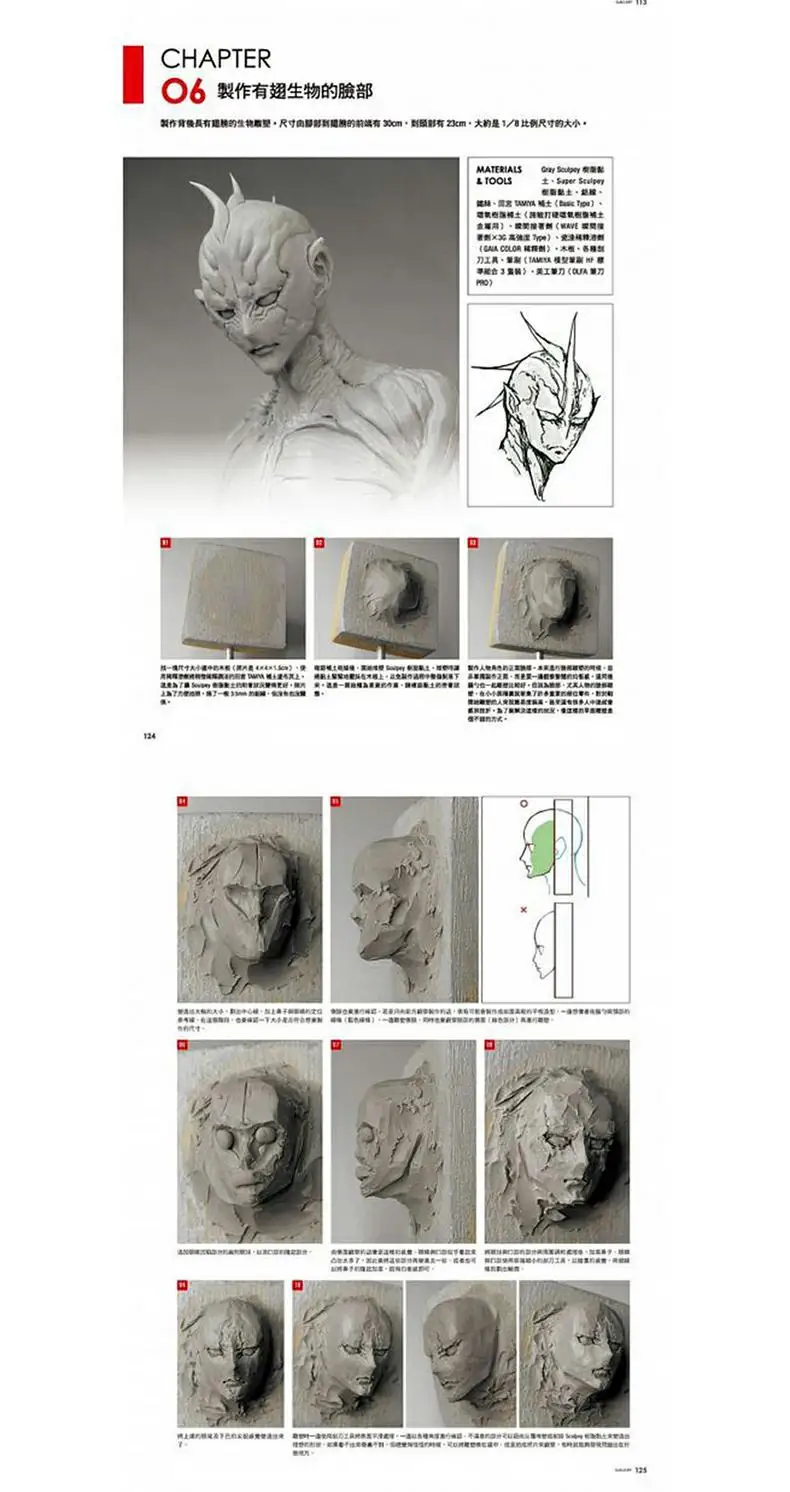 Edizione taiwanese Ryu Oyama Collezione d'arte e tecniche di scultura Libro di modellazione di design artistico North Star Press