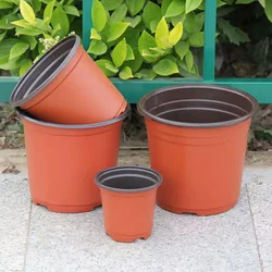 Plastic Plant Nursery Pot/Pots, Seedlings Flower Plant Container (Red) Seed Starting Pots Indoor Outdoor(50Pcs)