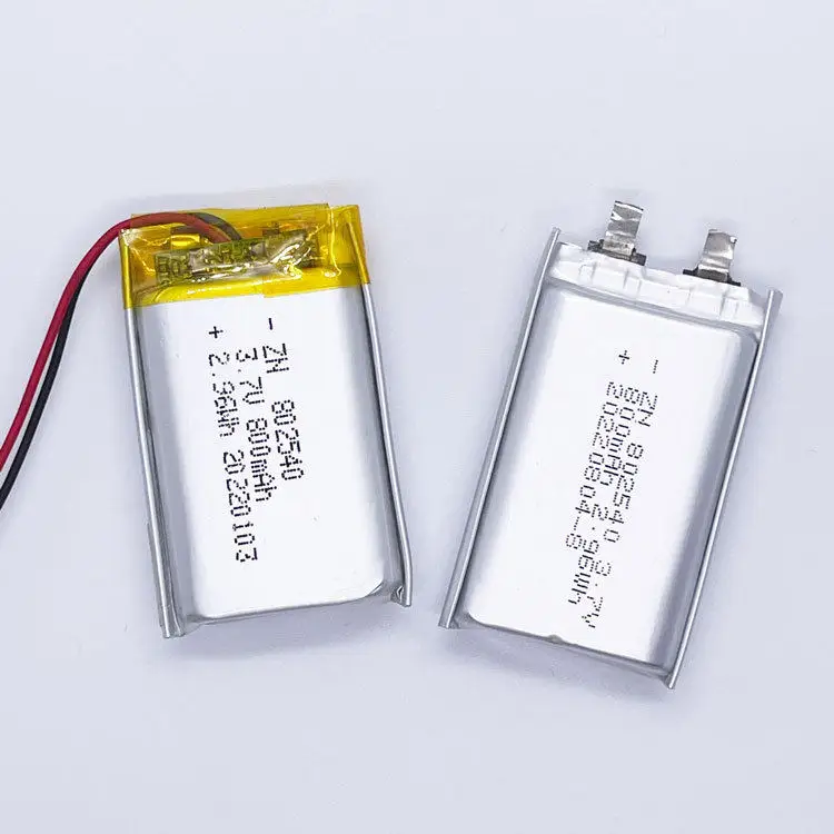 5PCS.。for 802540-800mAh polymer lithium battery 3.7V model aircraft toy razor breast pump cabinet light.。