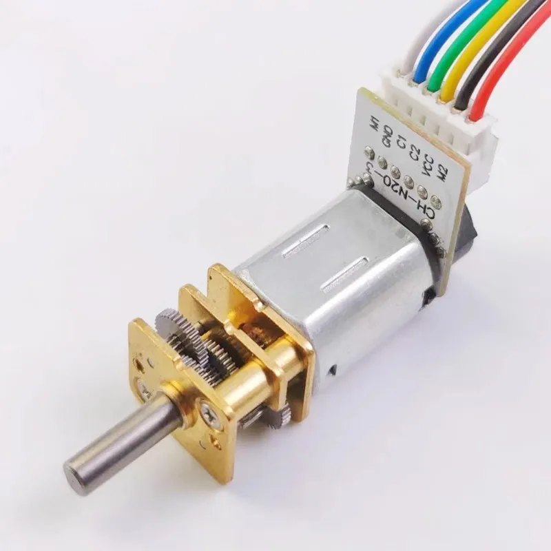 GA12-N20 Encoder Motor N20 Micro DC Gearmotor DC 3V 6V 12V Hall Encoder Reducer