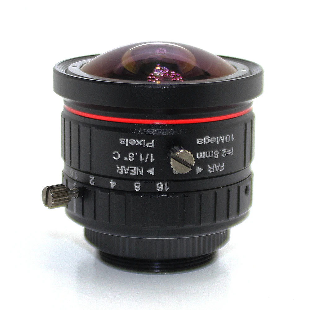 10mp 2.8mm Lens 1/1.8' C Mount Lens IR F1.6-16 Manual Iris Industrial Lens for IP CCTV CCD Camera BOX USB CAMERA