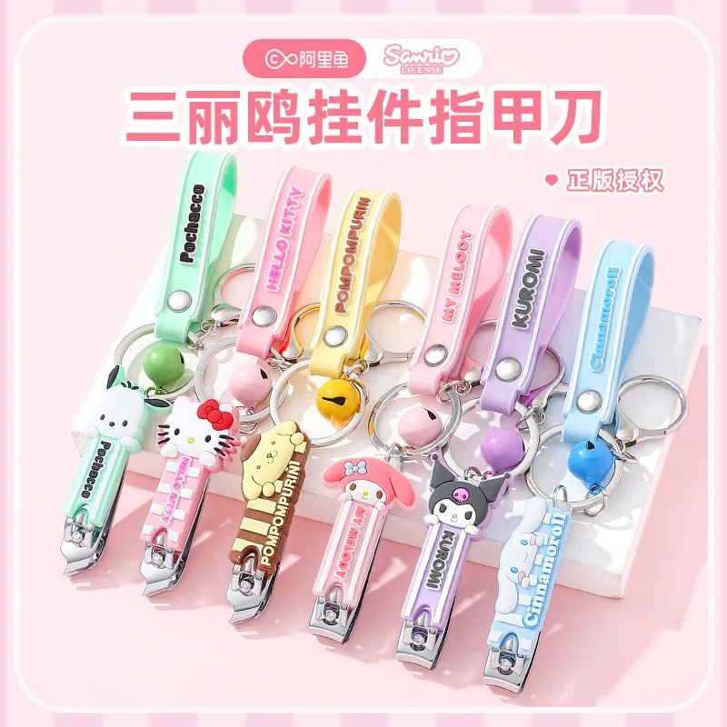 

Sanrio Cartoon Nail Clippers Anime Hello Kitty Kuromi Cinnamoroll Girls Cute Portable Carbon Steel Nail Clippers Nail Art Tool