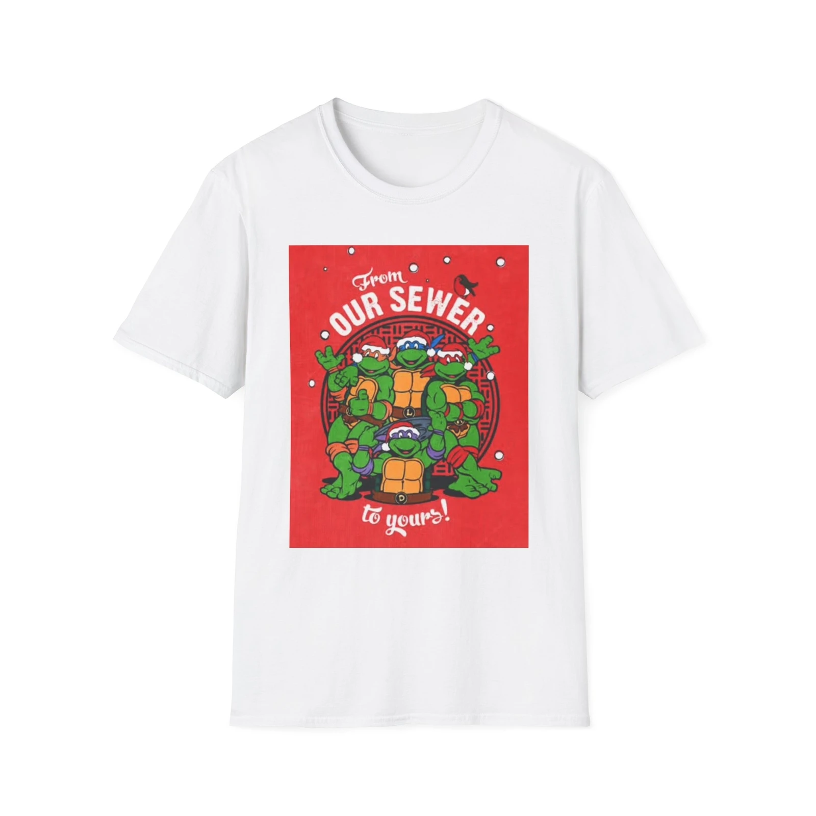 

Футболка с рисунком рождественских черепах, забавная футболка унисекс в стиле ретро в стиле Softstyle